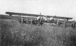 Abgeschossenes franzsisches Flugzeug